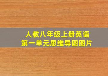 人教八年级上册英语第一单元思维导图图片