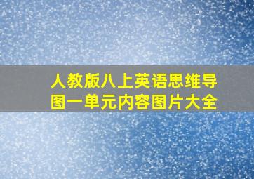 人教版八上英语思维导图一单元内容图片大全