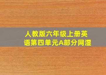 人教版六年级上册英语第四单元A部分网湿