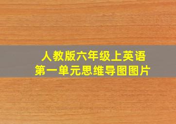 人教版六年级上英语第一单元思维导图图片