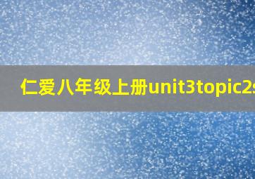 仁爱八年级上册unit3topic2sD