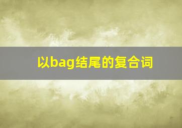 以bag结尾的复合词