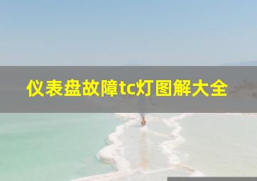 仪表盘故障tc灯图解大全