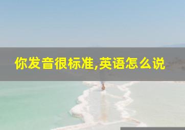 你发音很标准,英语怎么说