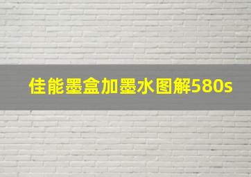 佳能墨盒加墨水图解580s