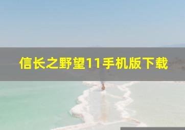 信长之野望11手机版下载