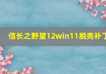 信长之野望12win11脱壳补丁