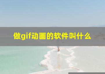 做gif动画的软件叫什么