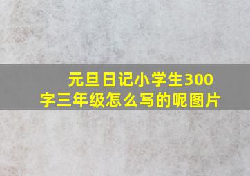 元旦日记小学生300字三年级怎么写的呢图片