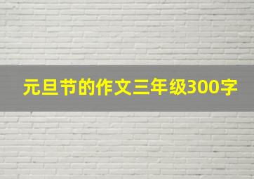 元旦节的作文三年级300字