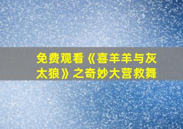 免费观看《喜羊羊与灰太狼》之奇妙大营救舞