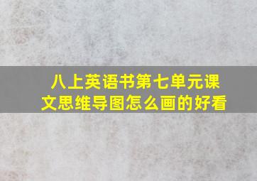 八上英语书第七单元课文思维导图怎么画的好看