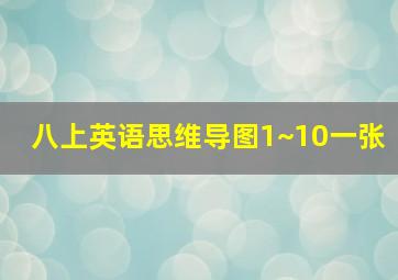 八上英语思维导图1~10一张