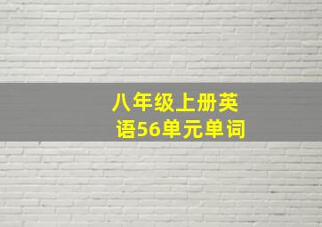 八年级上册英语56单元单词