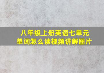 八年级上册英语七单元单词怎么读视频讲解图片