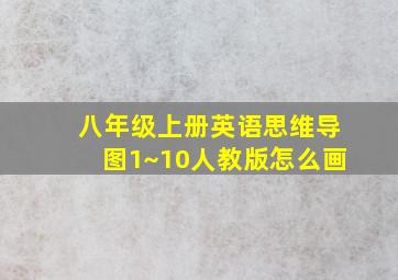 八年级上册英语思维导图1~10人教版怎么画