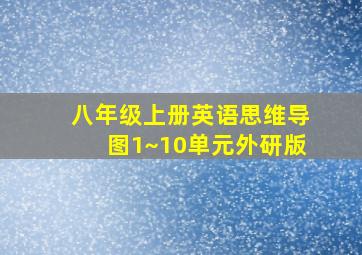 八年级上册英语思维导图1~10单元外研版