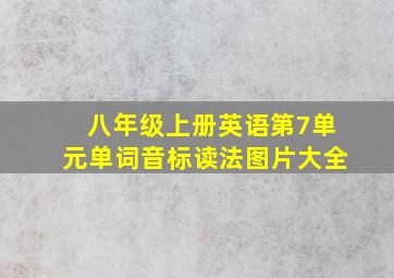 八年级上册英语第7单元单词音标读法图片大全