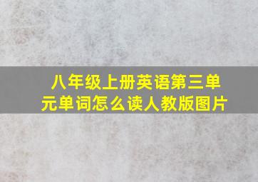 八年级上册英语第三单元单词怎么读人教版图片