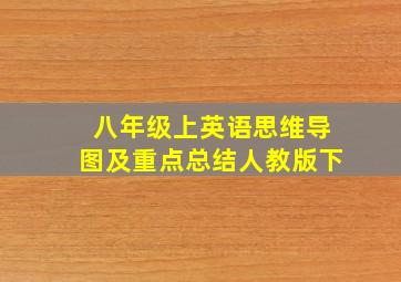 八年级上英语思维导图及重点总结人教版下