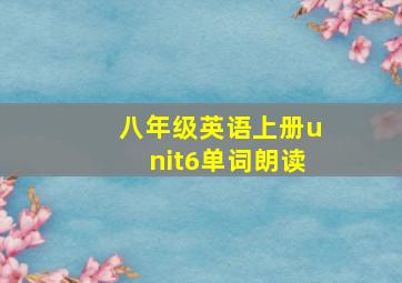 八年级英语上册unit6单词朗读