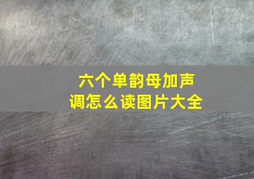 六个单韵母加声调怎么读图片大全