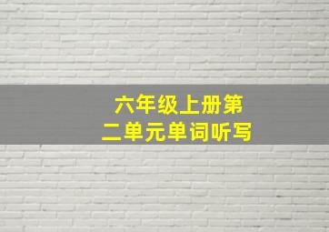 六年级上册第二单元单词听写