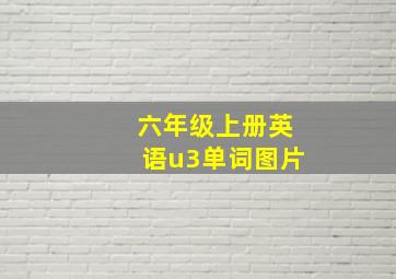 六年级上册英语u3单词图片