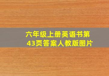 六年级上册英语书第43页答案人教版图片