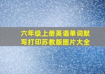 六年级上册英语单词默写打印苏教版图片大全