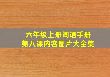 六年级上册词语手册第八课内容图片大全集