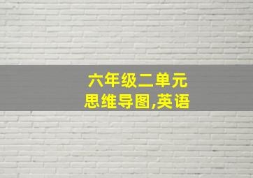 六年级二单元思维导图,英语