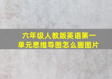 六年级人教版英语第一单元思维导图怎么画图片