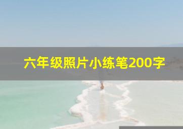 六年级照片小练笔200字