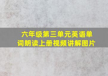 六年级第三单元英语单词朗读上册视频讲解图片