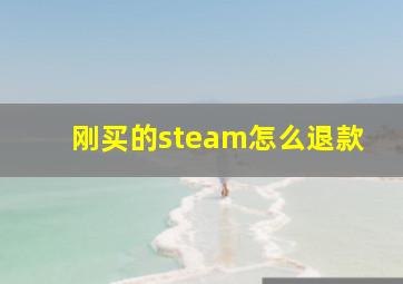 刚买的steam怎么退款