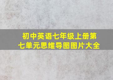 初中英语七年级上册第七单元思维导图图片大全