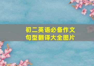 初二英语必备作文句型翻译大全图片