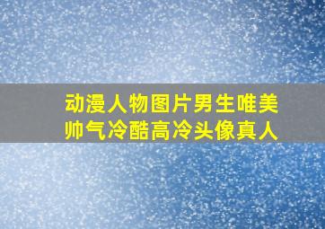 动漫人物图片男生唯美帅气冷酷高冷头像真人