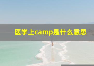 医学上camp是什么意思