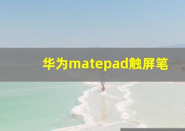 华为matepad触屏笔