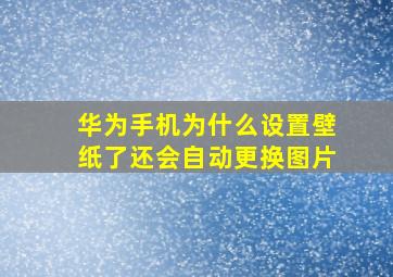 华为手机为什么设置壁纸了还会自动更换图片