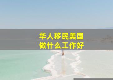 华人移民美国做什么工作好