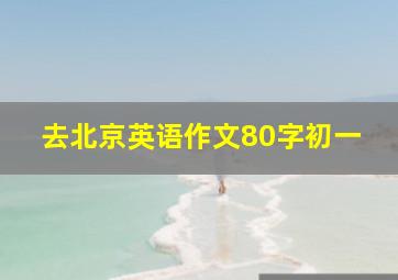 去北京英语作文80字初一