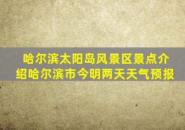 哈尔滨太阳岛风景区景点介绍哈尔滨市今明两天天气预报