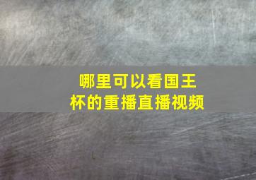 哪里可以看国王杯的重播直播视频