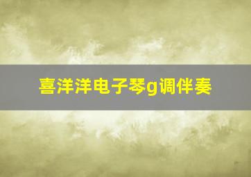 喜洋洋电子琴g调伴奏