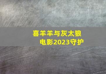 喜羊羊与灰太狼电影2023守护