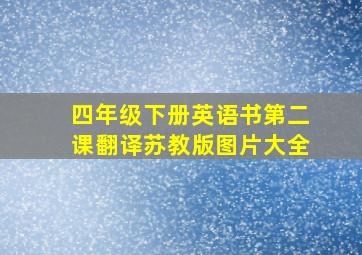 四年级下册英语书第二课翻译苏教版图片大全