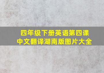 四年级下册英语第四课中文翻译湖南版图片大全